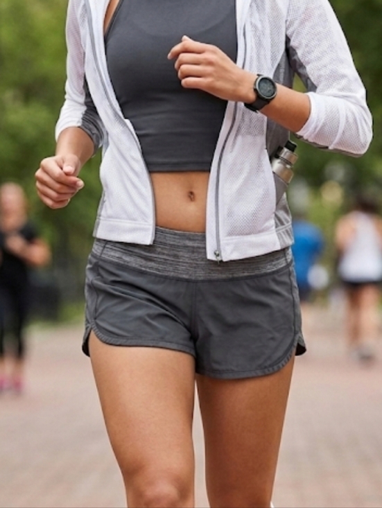 lululemon athletica Pants - lululemon athletica Black Shorts with Heather Gray Waistband